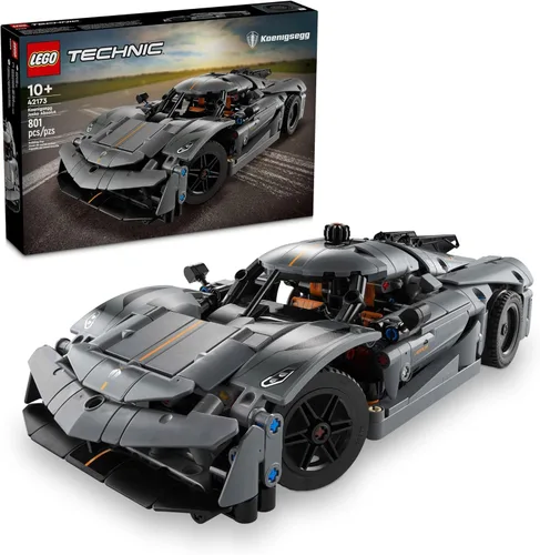 LEGO Technic Koenigsegg Jesko Absolut - Hiperauto gris, juego de construcción de autos deportivos para niños y niñas, carreras de vehículos para