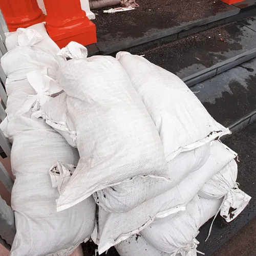 Miniatura 7 de SEUNMUK Paquete de 50 bolsas de arena vacías de 18 x 30 pulgadas, bolsas de arena de polipropileno tejido blanco vacías, bolsas de arena resistentes
