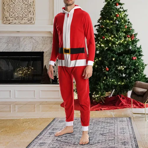 Miniatura 4 de SLEEPHERO - Pijama de Navidad para hombre, diseño de una sola pieza (estilo mameluco)