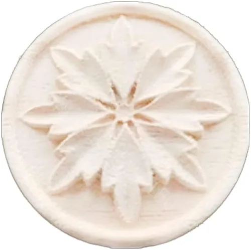 4 piezas de apliques de madera redondos para decoración de muebles de puerta de cama, decoración de gabinete de madera, decoración de muebles sin 8