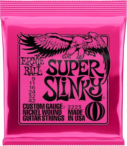 Miniatura 37 de Ernie Ball Regular Slinky - Cuerdas de guitarra eléctrica de níquel enrollado, 6 unidades, calibre 10-46 Regular (38-56)