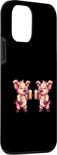 Miniatura 3 de iPhone 12 mini Pig Beer Party Team Comic Gamer Crew Case