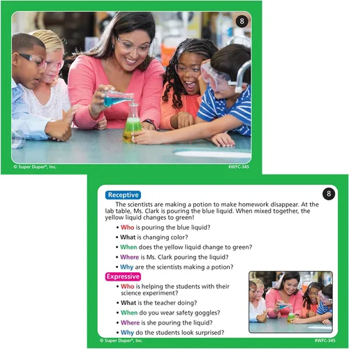 Miniatura 6 de Super Duper Publications Webber Photo Cards – WH Questions Flashcards - Habilidades lingüísticas receptivas y expresivas Recurso educativo