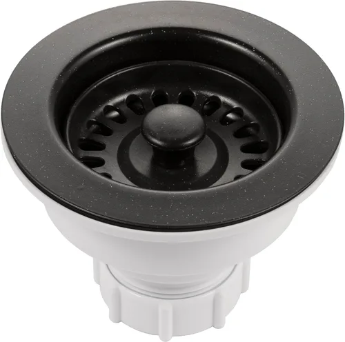 Miniatura 2 de Houzer 190-4200 - Colador de cesta de fregadero de cocina de acero inoxidable de 2-1/2 pulgadas, tapón duradero para fregadero de cocina de metal
