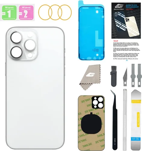 Miniatura 8 de Reemplazo de cristal trasero para iPhone 15Pro Max con herramientas Repir Big Hole OEM Rear Cover Glass Pre-Installed Internal Parts Easier