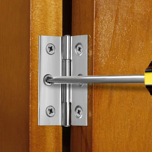 Miniatura 3 de Boao 16 bisagras de puerta pequeñas de acero inoxidable plegables a tope para muebles del hogar, herrajes para puerta de gabinete de piano con 96