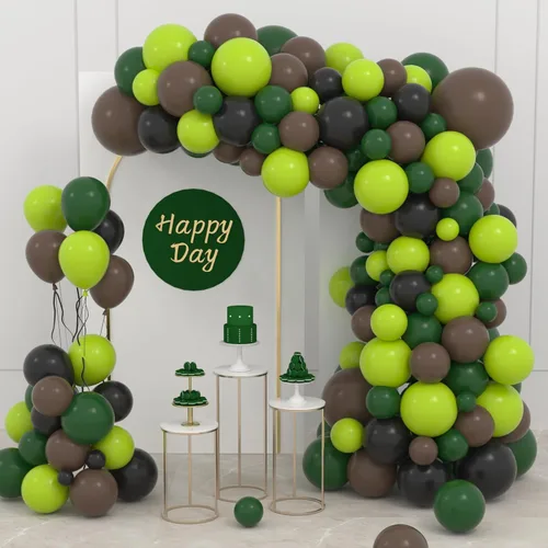 Miniatura 26 de Black and Silver Balloons Garland Arch Kit, 142PCS Black and Metallic Silver Confetti Balloons for Baby Shower Wedding Men Women Birthday