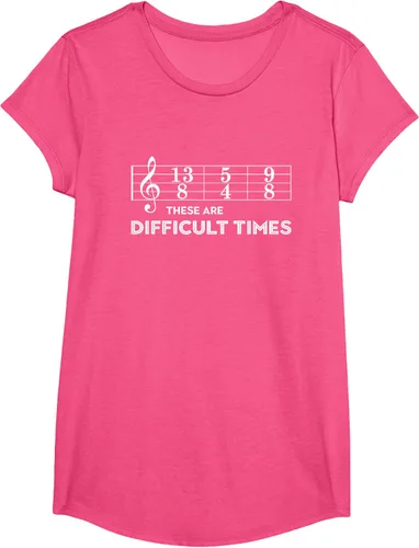 Miniatura 63 de Musician - Camiseta con texto en inglés "These are Difficult Times", talla S