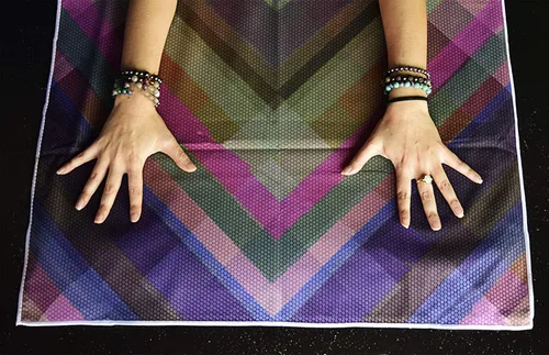 Toalla de yoga caliente, funda antideslizante para esterilla de yoga, ecológica, bolsillos exclusivos que cubren cada esquina de la esterilla,