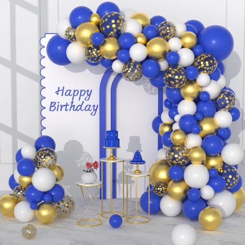 Miniatura 9 de Kit de arco de guirnalda de globos de color verde oscuro, negro y dorado, 122 globos de confeti negro verde oscuro metálico dorado para selva, Verde
