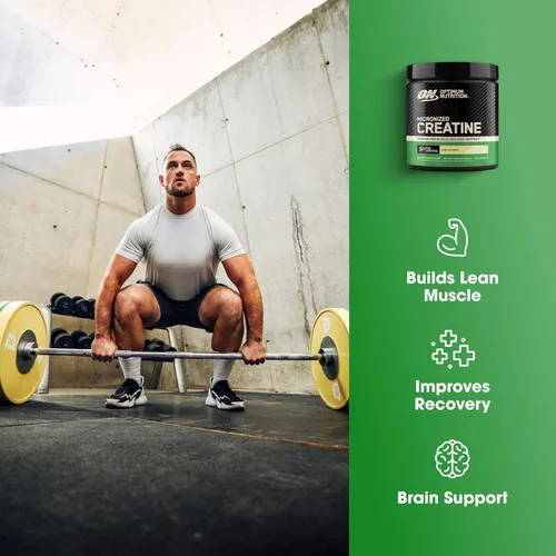 Miniatura 3 de Optimum Nutrition Creatina Micronizada Monohidrato en Polvo, Sin Sabor, 60 Porciones, 300 Gramos (El Embalaje Puede Variar)