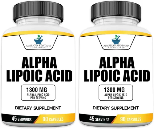 Miniatura 6 de American Standard Supplements Ácido alfa lipoico 1300 mg por porción, vegano, sin gluten, sin OMG, 60 cápsulas, 30 porciones