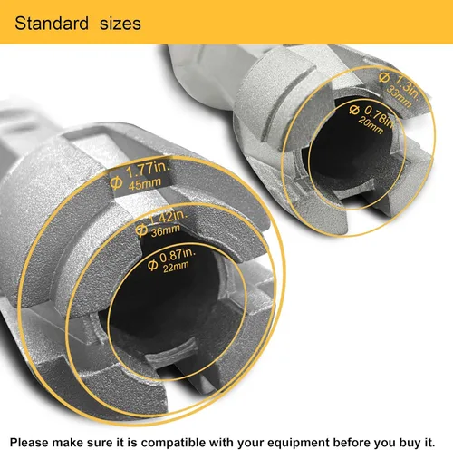Miniatura 3 de Llave desagüe de bañera Hanpex - De doble extremo para desagües de baño y ducha, espárragos de inodoro - Aluminio resistente
