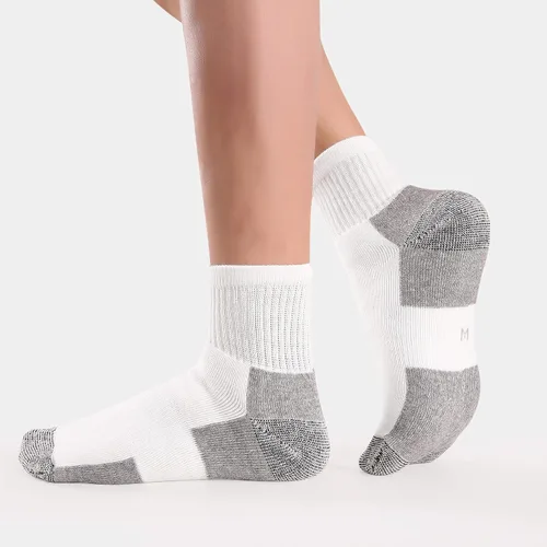 Miniatura 6 de WANDER - 8 pares de calcetines deportivos de algodón para hombres y mujeres, gruesos y acolchados, para correr, altura al tobillo, tallas 7-9 9-12