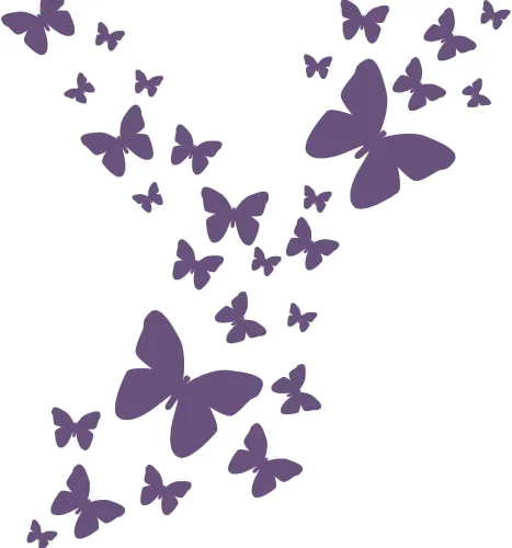 Miniatura 16 de Calcomanías de pared de mariposa (26) calcomanías de decoración de pared de mariposa, calcomanías de pared para niñas (rosa)