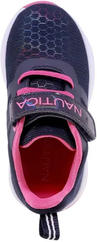 Miniatura 6 de Nautica Tenis deportivos con luz intermitente para niños con una correa, a la moda y divertida para niños y niñas, disponibles en tallas para niños