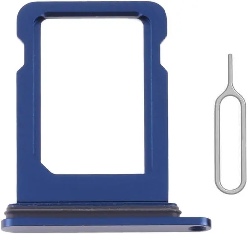 Miniatura 8 de Reemplazo de ranura para bandeja de tarjeta SIM para iPhone 12 (negro) con anillo de goma impermeable y pasador de expulsión