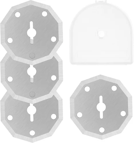 4 cuchillas de repuesto de acero de tungsteno para tijeras eléctricas inalámbricas, universales adecuadas para RC2600K, WX2300 (papel, plástico,