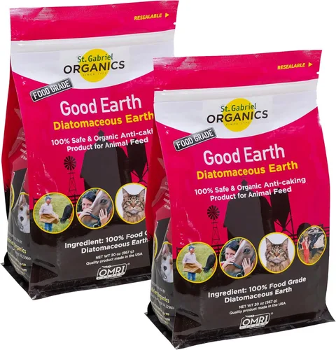 Miniatura 8 de St. Gabriel Laboratories GoodEarth Tierra de diatomeas de grado alimenticio, 4 libras, suplemento de alimentación antiapelmazamiento para ganado