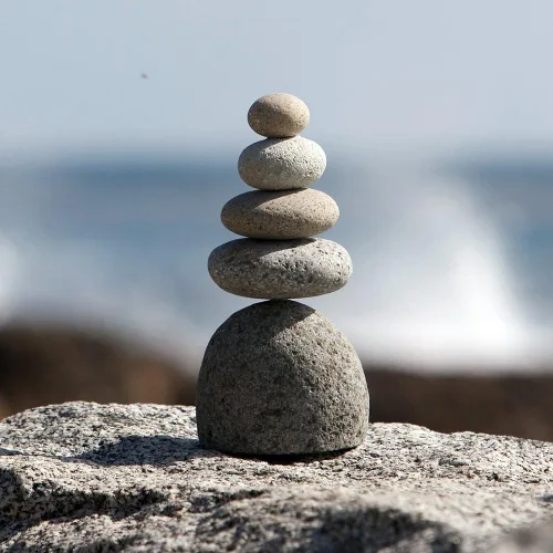 Miniatura 3 de Juego de 3 piedras naturales para decoración de jardín zen