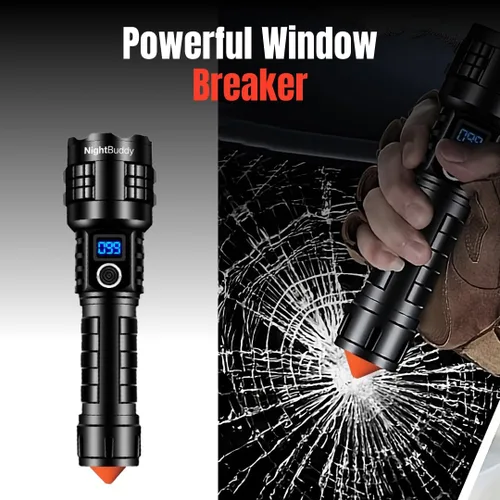 Miniatura 4 de NightBuddy Potente linterna LED táctica recargable de 5000 lúmenes altos para acampar en casa o supervivencia con interruptor de ventana