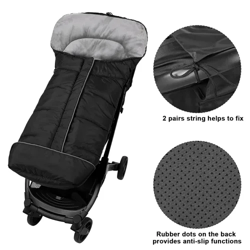 Miniatura 7 de Yoofoss Funda para Cochecito de Invierno - Saco Universal para Pies de Niños Pequeños, Saco de Dormir Bunting para Bebé de Cochecito Resistente al