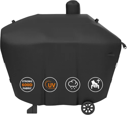 Miniatura 10 de Grisun Cubierta de patio para estufas Camp Chef de 3 quemadores, impermeable, antidecoloración, funda de estufa de 3 quemadores para PRO90, PRO90X