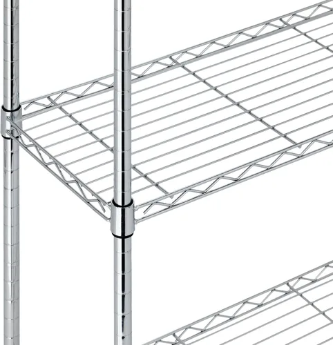 Miniatura 3 de Amazon Basics Estantería - 5 estantes - color cromo cromado