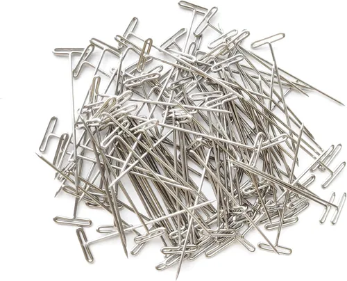 Miniatura 2 de Alfileres en T, paquete de 100 unidades de 2 pulgadas, para tejer, pelucas, costura y pared de oficina
