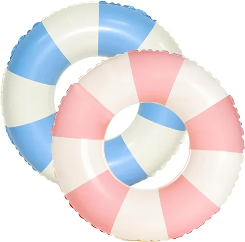 Miniatura 16 de 2 flotadores inflables para piscina, fiesta, lago, playa, adultos, flotadores, tubos de natación, flotadores para decoración de fiesta de playa