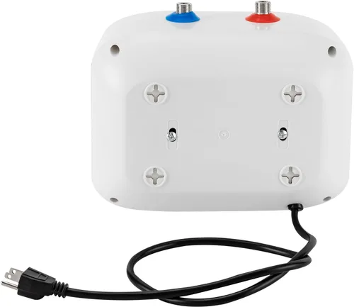 Miniatura 6 de Calentador de agua eléctrico de mini-tanque, 110 V, 1.6 galones, 1500 W, punto de uso instantáneo, calentador de agua caliente para remolque, baño