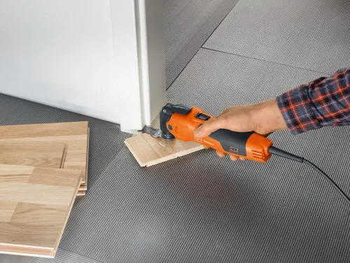 Miniatura 2 de Fein MultiMaster MM 500 Start - Kit oscilante para construcción y renovación de interiores, 350 W, montaje Starlock Max, sistema QuickIn, vibración