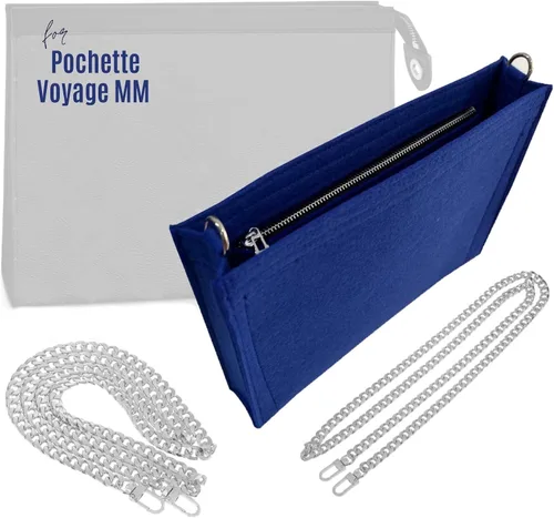 Pochette Voyage MM Kit de conversión con bolsa de cadena, pochette Voyage MM inserción con ojales o anillos de fieltro de alta calidad (lima, no