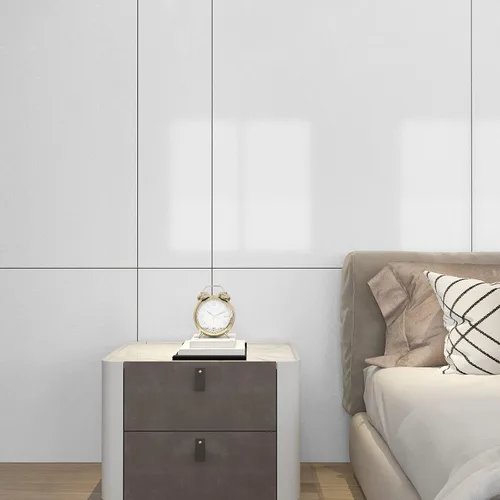Miniatura 2 de CRE8TIVE Papel de contacto blanco con purpurina para despegar y pegar de 24 x 118 pulgadas, papel tapiz blanco brillante, autoadhesivo, extraíble