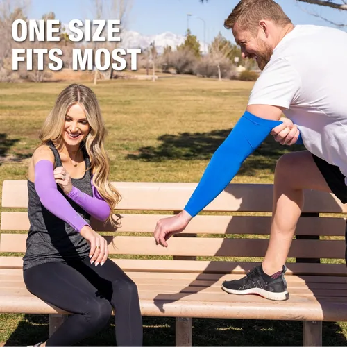 Miniatura 3 de SportsTrail Mangas Refrescantes para Brazos para Hombres y Mujeres – Transpirables, Protección Solar UV, Mangas Deportivas para Brazos para Mujeres