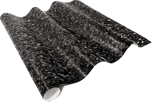 Miniatura 7 de VViViD + Rollo de vinilo compuesto forjado de carbono sin patrón para coche (25 pies x 5 pies, negro)
