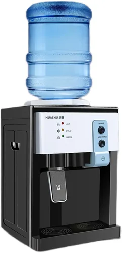 Dispensador de enfriador de agua de carga superior, capacidad de 3 a 5 galones, refrigeración y calefacción eficientes, 3 ajustes de temperatura,
