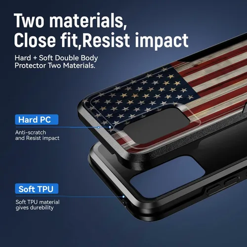 Miniatura 2 de Funda para Moto G 5G 2023, [probada en caídas de grado militar], resistente, resistente, resistente, a prueba de golpes, funda protectora