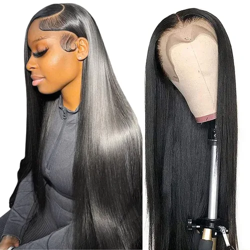 Miniatura 24 de Peluca de cabello humano 613 con encaje frontal 13x6 HD transparente densidad 180% rubia, pelucas de cabello humano con encaje frontal Peluca