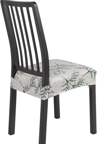 Miniatura 35 de SearchI Juego de 6 Fundas de Asiento para Sillas de Comedor Elásticas, Fundas de Asiento Suave Extraíbles y Lavables para Sillas de Comedor, Flor