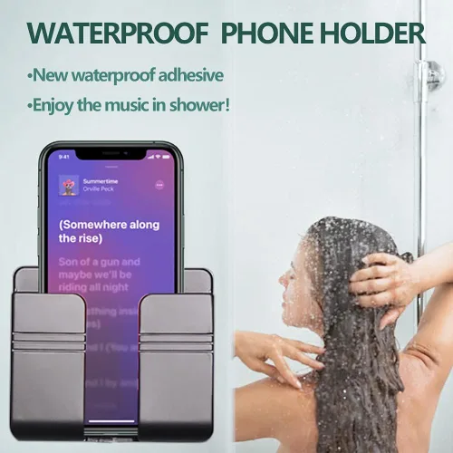 Miniatura 4 de CEI&BPY Soporte para teléfono de montaje en pared, soporte para teléfono con autoadhesivo. Soporte de teléfono para carga y RV para iPhone y Android