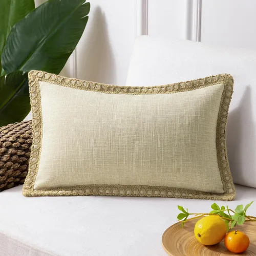 Miniatura 40 de Phantoscope Farmhouse - Fundas de almohada decorativas para exteriores, Poliéster & Mezcla de poliéster, Beige, 18" x 18