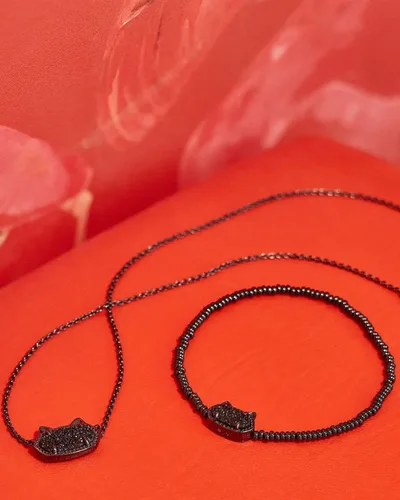 Miniatura 3 de Kendra Scott Elisa - Collar con colgante de gato, joyería de moda para mujer, Diamante