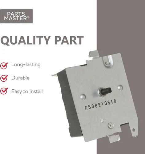 Miniatura 6 de Parts Master Reemplazo para temporizador de secadora GE/Hotpoint, WE4M533, PS8690648, AP5780508 - Temporizador de secadora de electrodomésticos