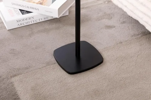 Miniatura 6 de Mesa pequeña con pedestal para bebidas, mesas auxiliares de madera, soporte para bebidas de cóctel Martini, mesa auxiliar cuadrada duradera con base