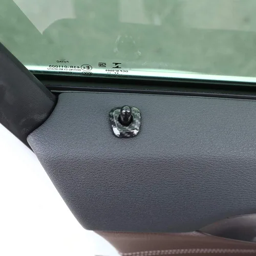 Miniatura 3 de YIWANG Adhesivos de fibra de carbono estilo cerradura de puerta, 4 piezas para BMW X1 F48 2016-2019, para BMW X2 F47 2018 accesorios de automóvil