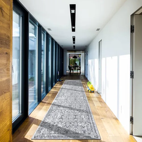 Miniatura 9 de Vaukki - Alfombra de pasillo, suave y peluda, alfombra antideslizante lavable, para lavandería, cocina, granja, baño, entrada y dormitorio