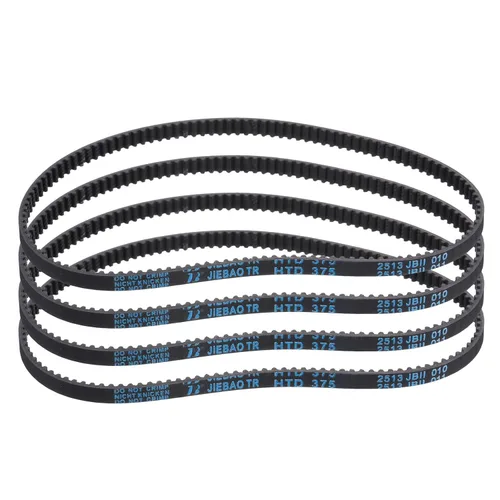 Miniatura 64 de uxcell 4pcs HTD-3M correa dentada de goma 60 dientes, 7.087 in de longitud de paso x 0.236 in de ancho x 0.094 in de altura, correa de distribución