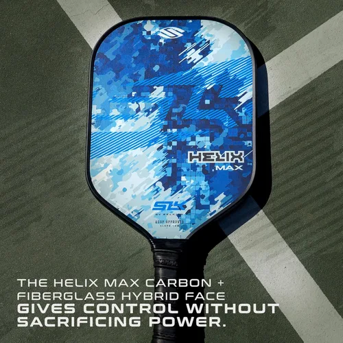 Miniatura 6 de Selkirk Sport SLK Helix Pro Paleta de Pickleball Paletas de Pickleball de Fibra de Carbono Termoformada con Cara Híbrida de Fibra de Carbono