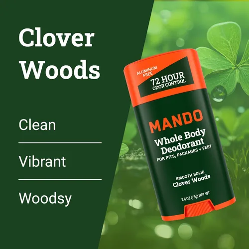 Miniatura 4 de Mando Desodorante para Todo el Cuerpo para Hombres - Barra Sólida Suave - Control de Olor por 72 Horas - Sin Aluminio, Sin Bicarbonato de Sodio